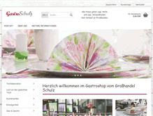 Tablet Screenshot of gastro-schulz.de